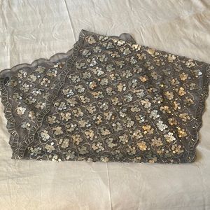 Sequin/ sheer shawl
